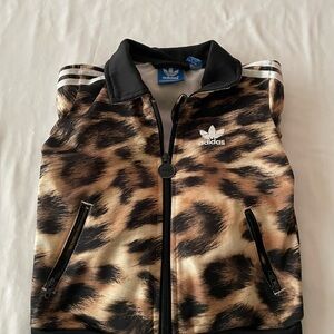 Adidas Leopard Print Jacket, Sz 18 Mos